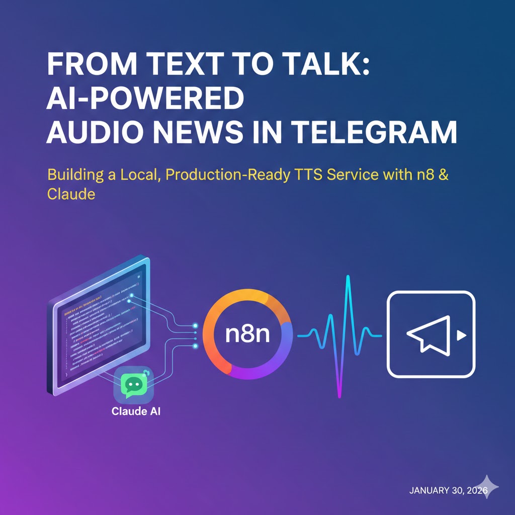 How I Built a Custom Text-to-Audio Node for n8n Workflows (With Claude AI's Help)
